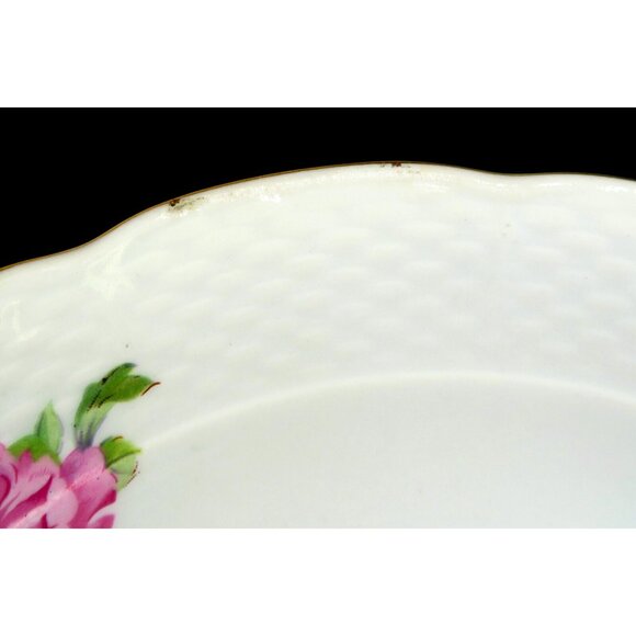 Thun Czechoslovakia Pink Roses Coupe Soup Bowl Mid-Century Kitchenware - Picture 3 of 7